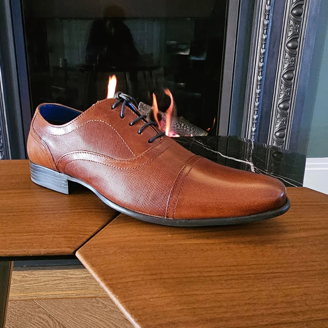 Chaussures Oxford Derby pour homme cuir style chic habillé