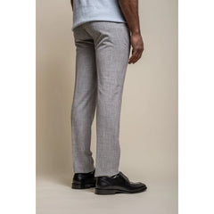 Pantalones formales de traje en gris para hombre