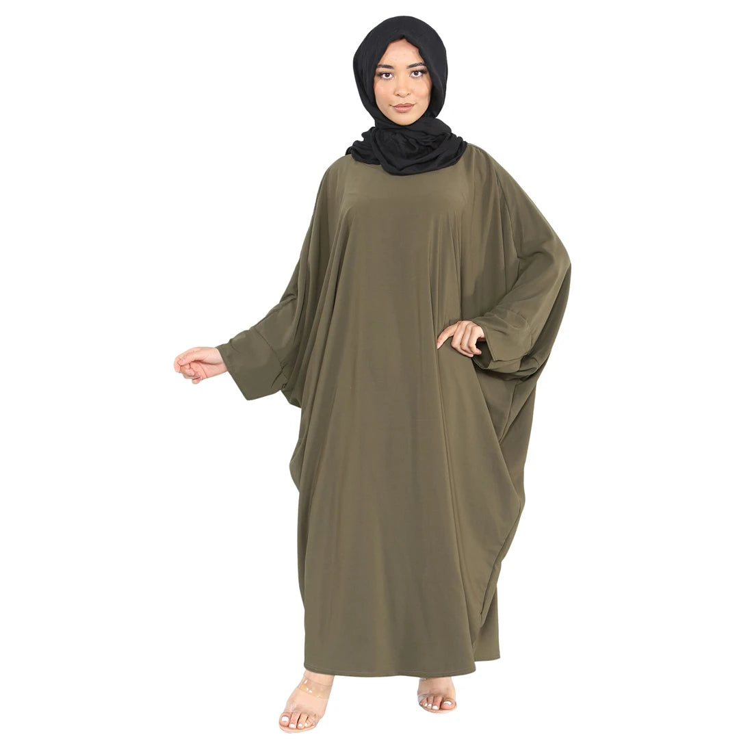 Women's Butterfly Batwing Abaya Islamic Jilbab Robe