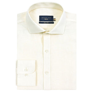 Herren Leinenhemd Creme, leicht, atmungsaktiv - Brian Oak - 1