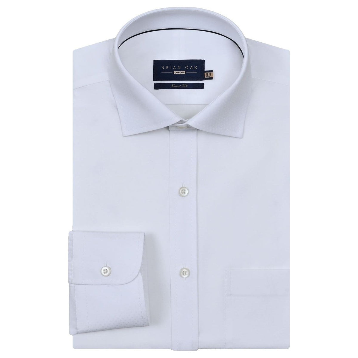 Chemise blanche texturée intelligente homme - Brian Oak - 1