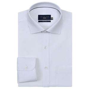 Chemise blanche texturée intelligente homme - Brian Oak - 1