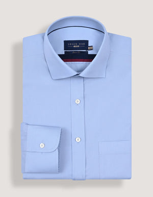 Chemise habillée coton bleu ciel homme - Brian Oak - 3
