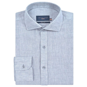 Camicia da Uomo Lino Puro Grigio Chiaro - Brian Oak - 1
