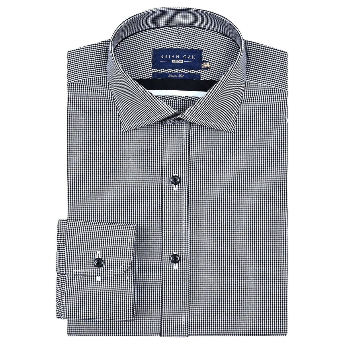 Schwarzes Mini-Karoshirt Herren - Brian Oak - 1