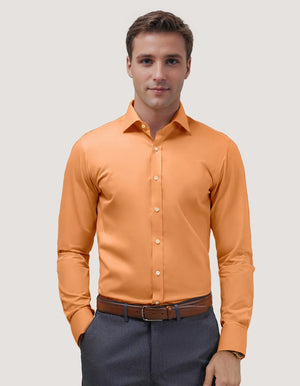 Men's Easy Iron Rust Dress Shirt - Brian Oak - 2