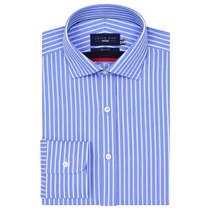 Camicia da Uomo in Cotone Striata Azzurro Cielo - Brian Oak - 1