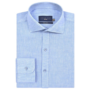 Chemise Lin Pur Bleu Ciel Homme - Brian Oak - 1