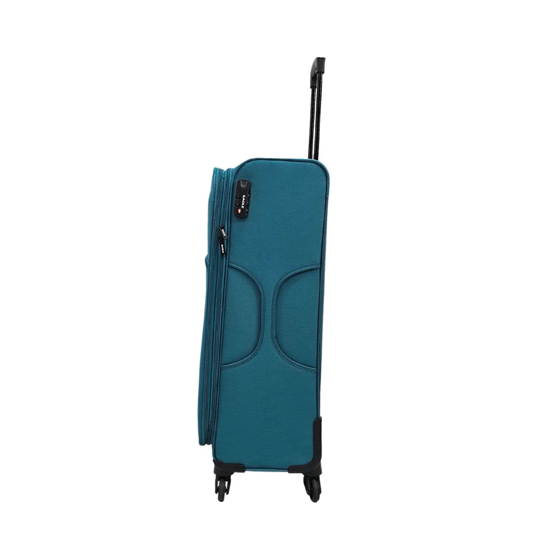 Softcase-Koffer mit 4 Rollen und Reißverschlussfächern