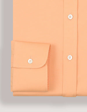 Camisa vestir hombre naranja claro fácil planchar algodón - Brian Oak - 4