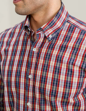 Homme Chemise à carreaux multicolores coton - Brian Oak - 4