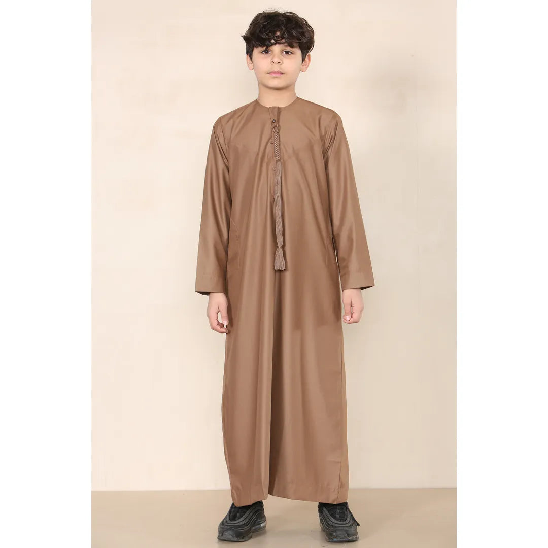 TT-001 - Boy's Emirati Thobe Islamic Clothing String Tassel