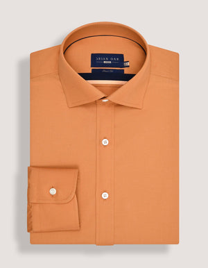 Men's Easy Iron Rust Dress Shirt - Brian Oak - 4