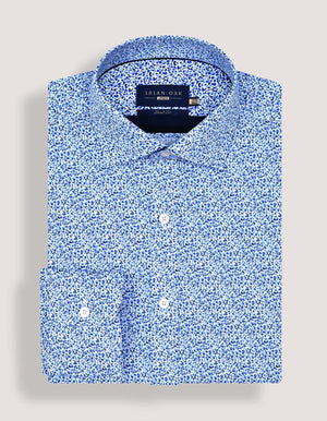 Chemise formelle fleurie bleu clair homme - Brian Oak - 4