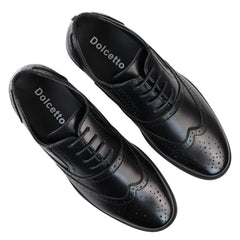 Zapatos de brogas negras para hombres
