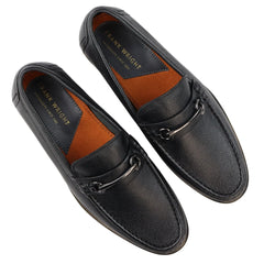 Mens Black Tan Brown Bit Loafer Slip On Smart Casual Real Leather Classic