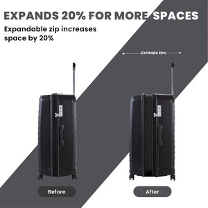 Sunwave - Suitcase Expandable Hard-Shell 4 Spinner Wheels-TruClothing