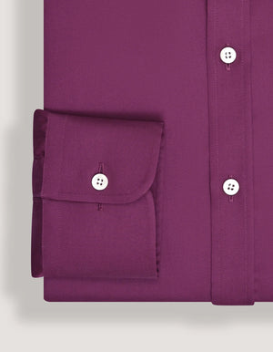 Camicia da uomo satin prugna elegante - Brian Oak - 5