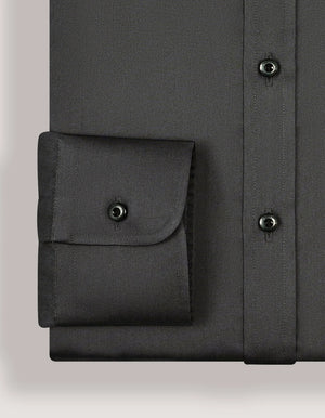 Charcoal Satin Hemd für Herren - Elegant & Bequem - Brian Oak - 5