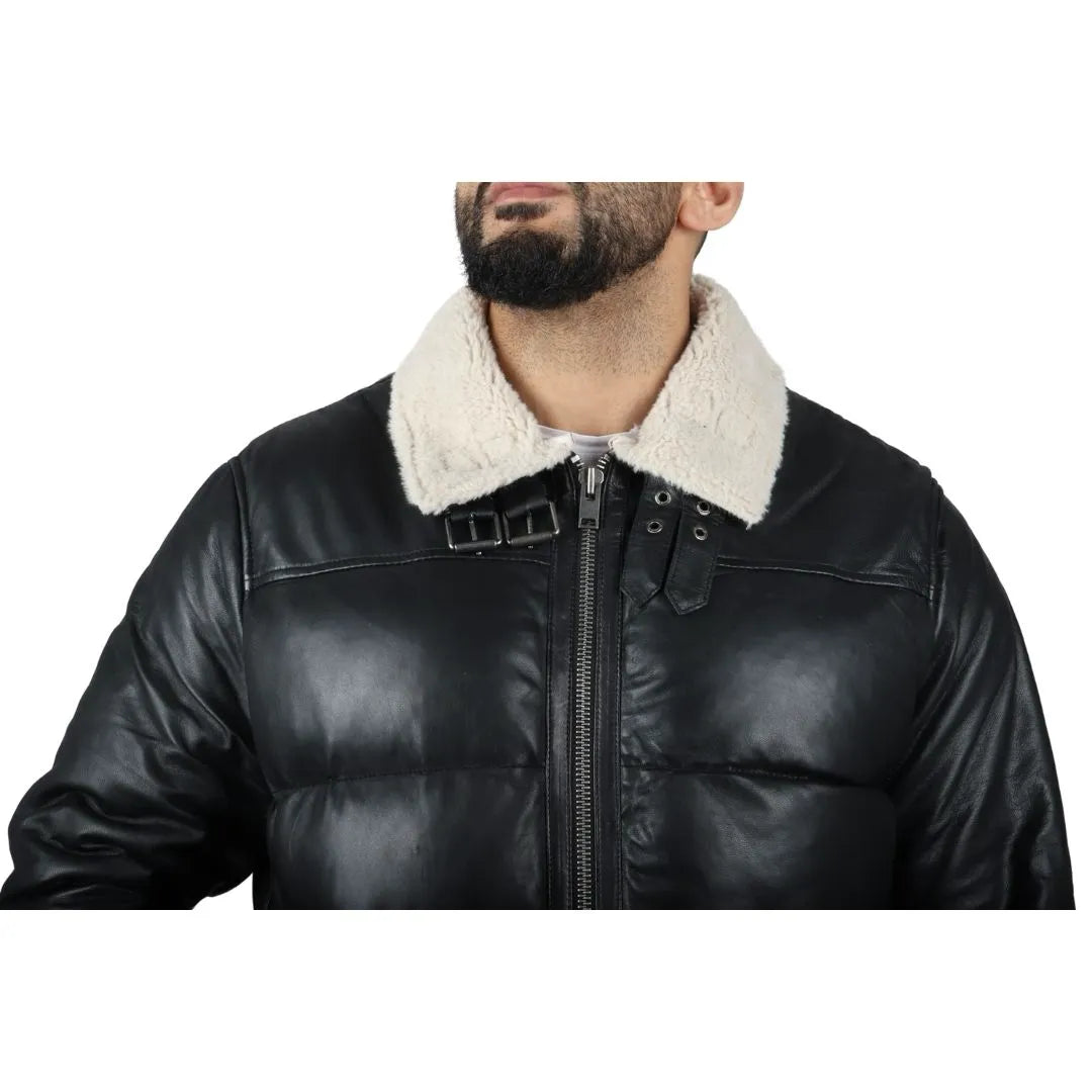 Men's Puffer Quilted Aviator Bomber Jacket – TruClothing