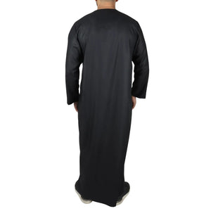 Men's Thobe Jubba String Tassel Emirati Omani Kaftan-TruClothing
