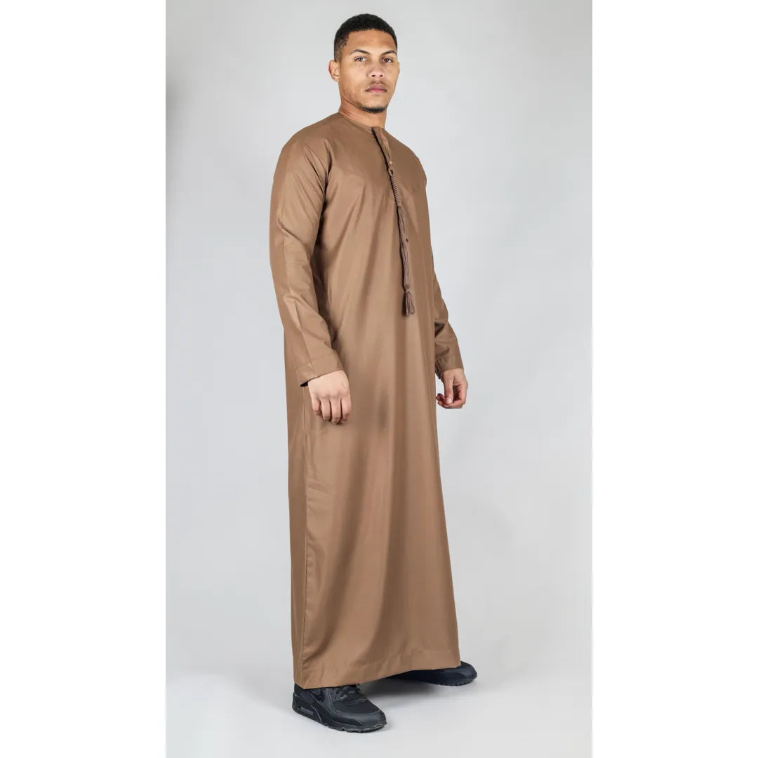 TT -001 - Emirati masculino thobe Tassel de cuerda de ropa islámica