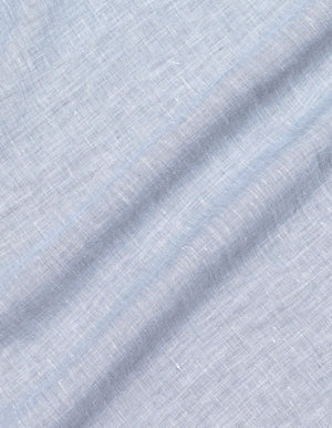 Camicia da Uomo Lino Puro Grigio Chiaro - Brian Oak - 6