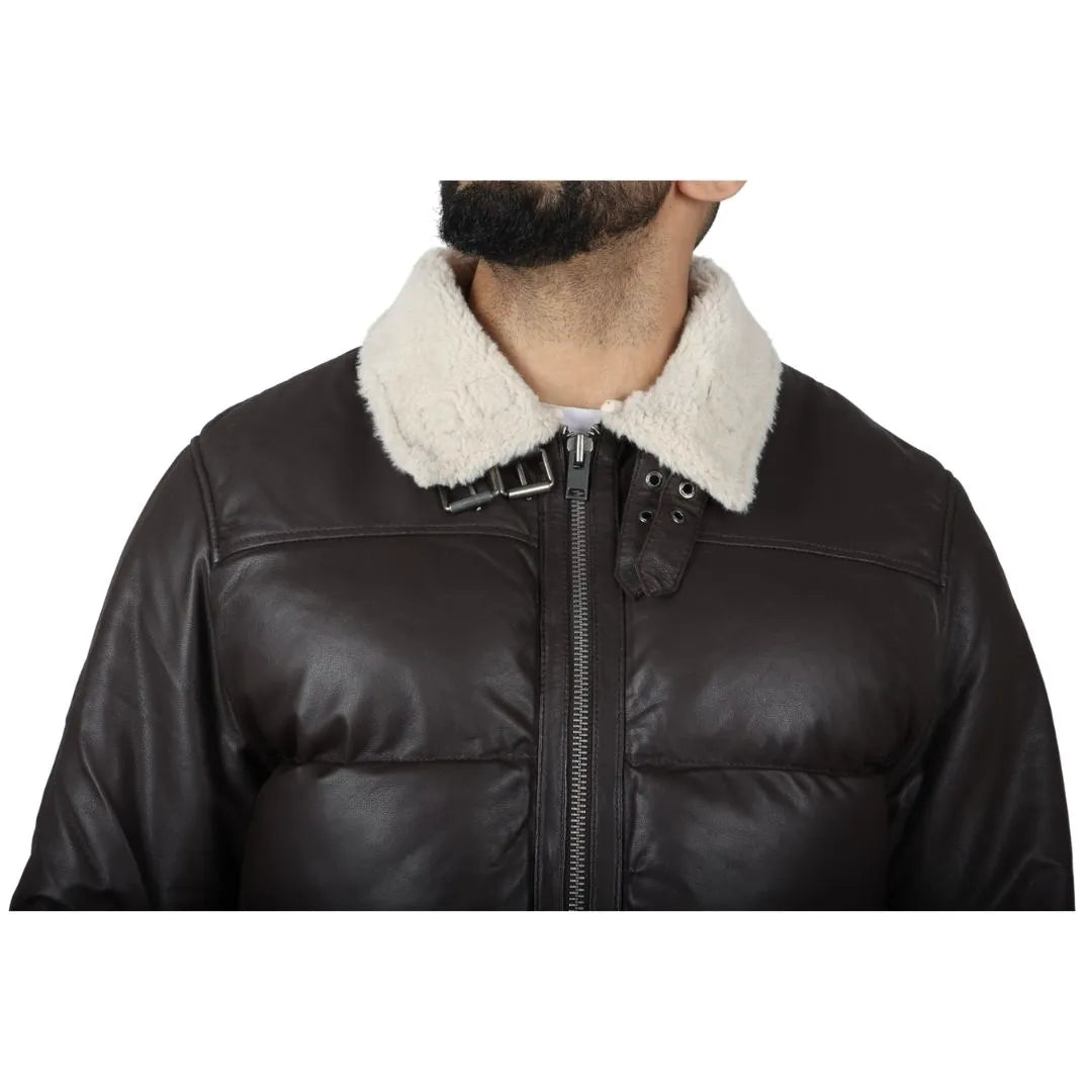 Men's Puffer Quilted Aviator Bomber Jacket – TruClothing
