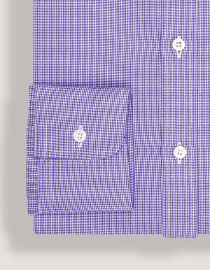 Chemise à carreaux violette et blanche homme - Brian Oak - 6