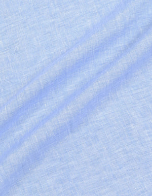 Chemise Lin Pur Bleu Ciel Homme - Brian Oak - 6