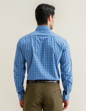Himmelblaues Karohemd Baumwolle Herren - Brian Oak - 7