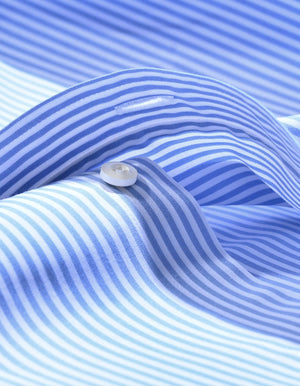Camicia da Uomo Formale Righe Verticali Blu Cielo - Brian Oak - 6