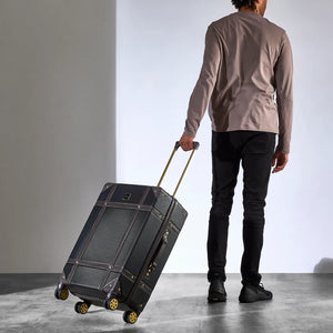 Vintage - Suitcase Hard-Shell 4 Spinner Wheels Travel Bag-TruClothing