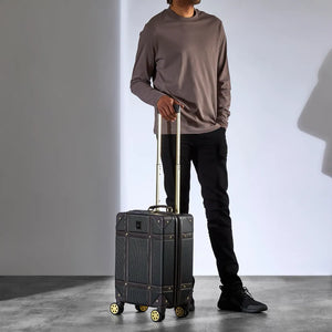 Vintage - Suitcase Hard-Shell 4 Spinner Wheels Travel Bag-TruClothing