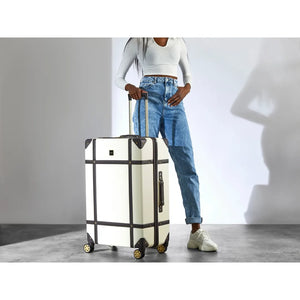 Vintage - Suitcase Hard-Shell 4 Spinner Wheels Travel Bag-TruClothing