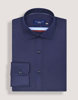 Marineblau Twill Hemd Herren - Brian Oak - 7