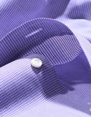 Chemise à carreaux violette et blanche homme - Brian Oak - 7