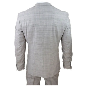 Paul Andrew Hugo - Szaro-granatowa kamizelka męska w kratę