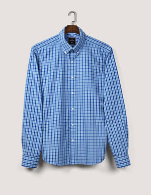 Himmelblaues Karohemd Baumwolle Herren - Brian Oak - 3