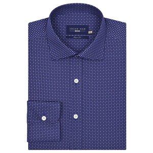 Chemise motif bambou bleu égyptien homme - Brian Oak - 1