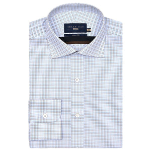 Hombre Camisa cuadros fácil cuidado marrón café - Brian Oak - 1