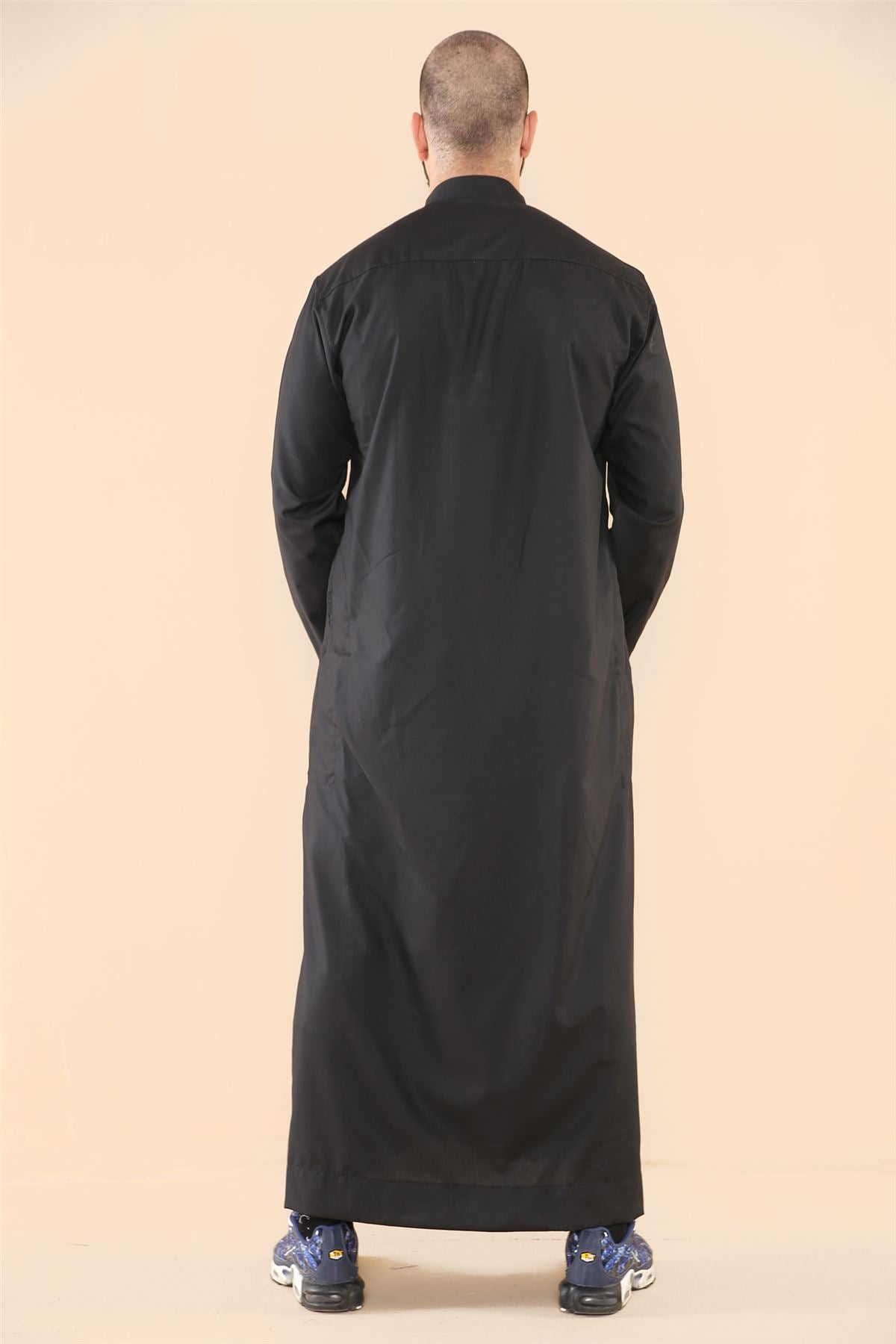 Herren Thobe Jubba Nehru Kragen Islamische Kleidung Muslim Kleid Robe Saudi