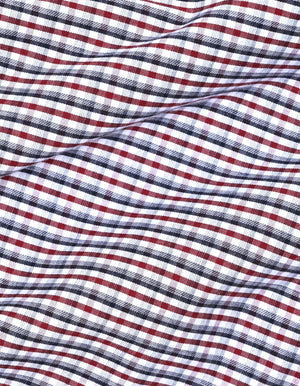 Chemise à carreaux décontractée pour homme - Coton bordeaux foncé - Brian Oak - 8