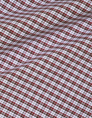 Bordeaux Karohemd Baumwolle Herren - Brian Oak - 8