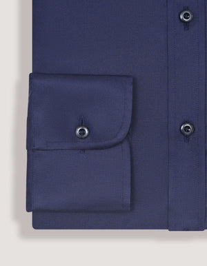 Marineblau Twill Hemd Herren - Brian Oak - 8