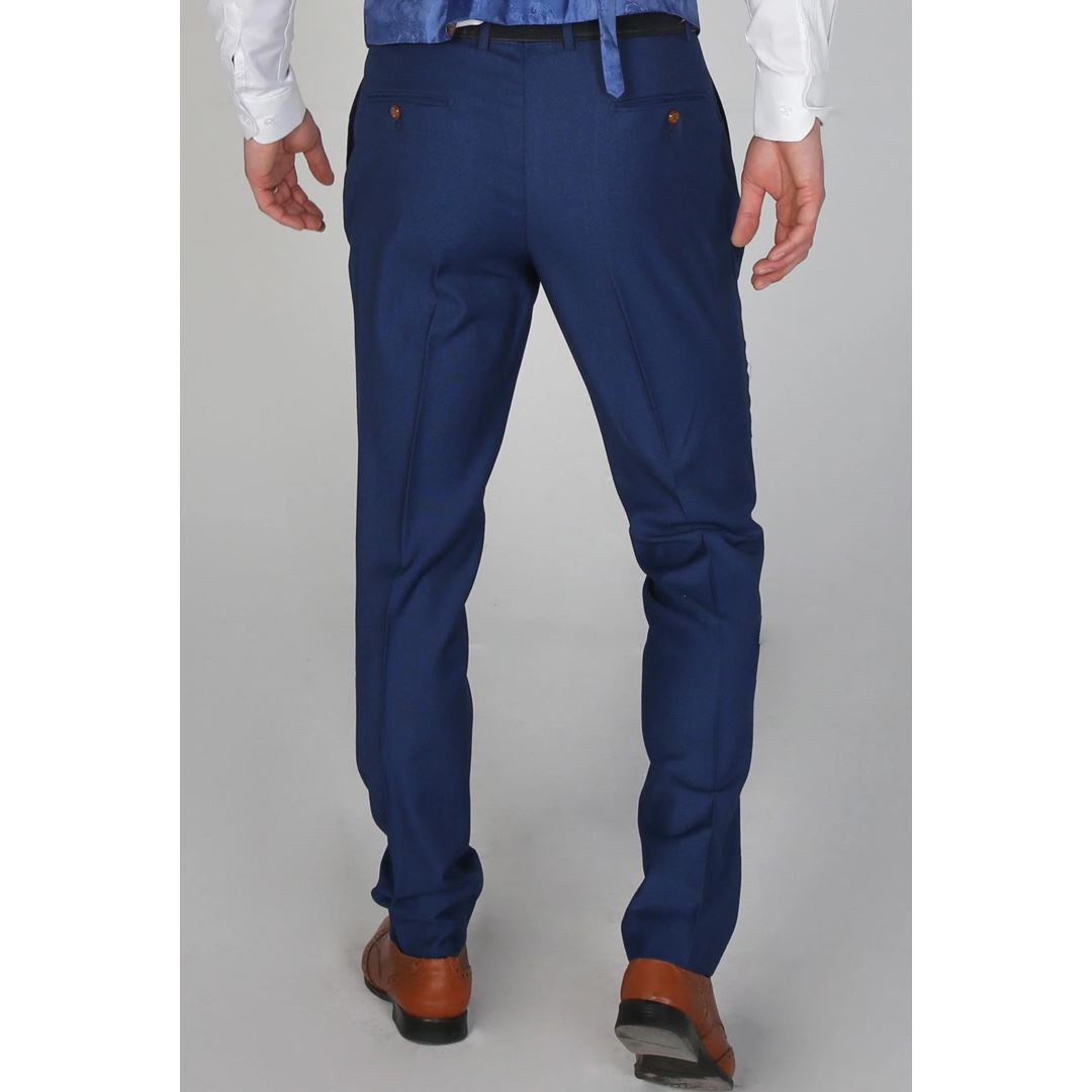 Mayfair- Men's Plain Blue Trouser