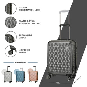 Allure - Suitcase Hard-Shell 4 Spinner Wheels Travel Bag-TruClothing