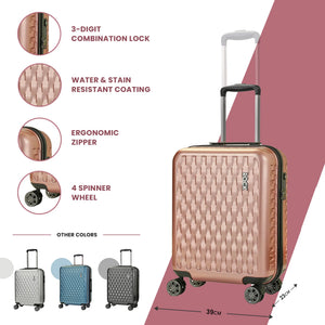 Allure - Suitcase Hard-Shell 4 Spinner Wheels Travel Bag-TruClothing