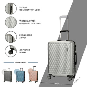 Allure - Suitcase Hard-Shell 4 Spinner Wheels Travel Bag-TruClothing