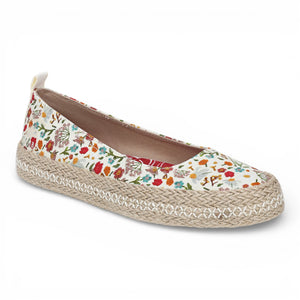 Benita - Women's Floral White Ballet Flats Ballerina Shoes - Blowfish Malibu - 11